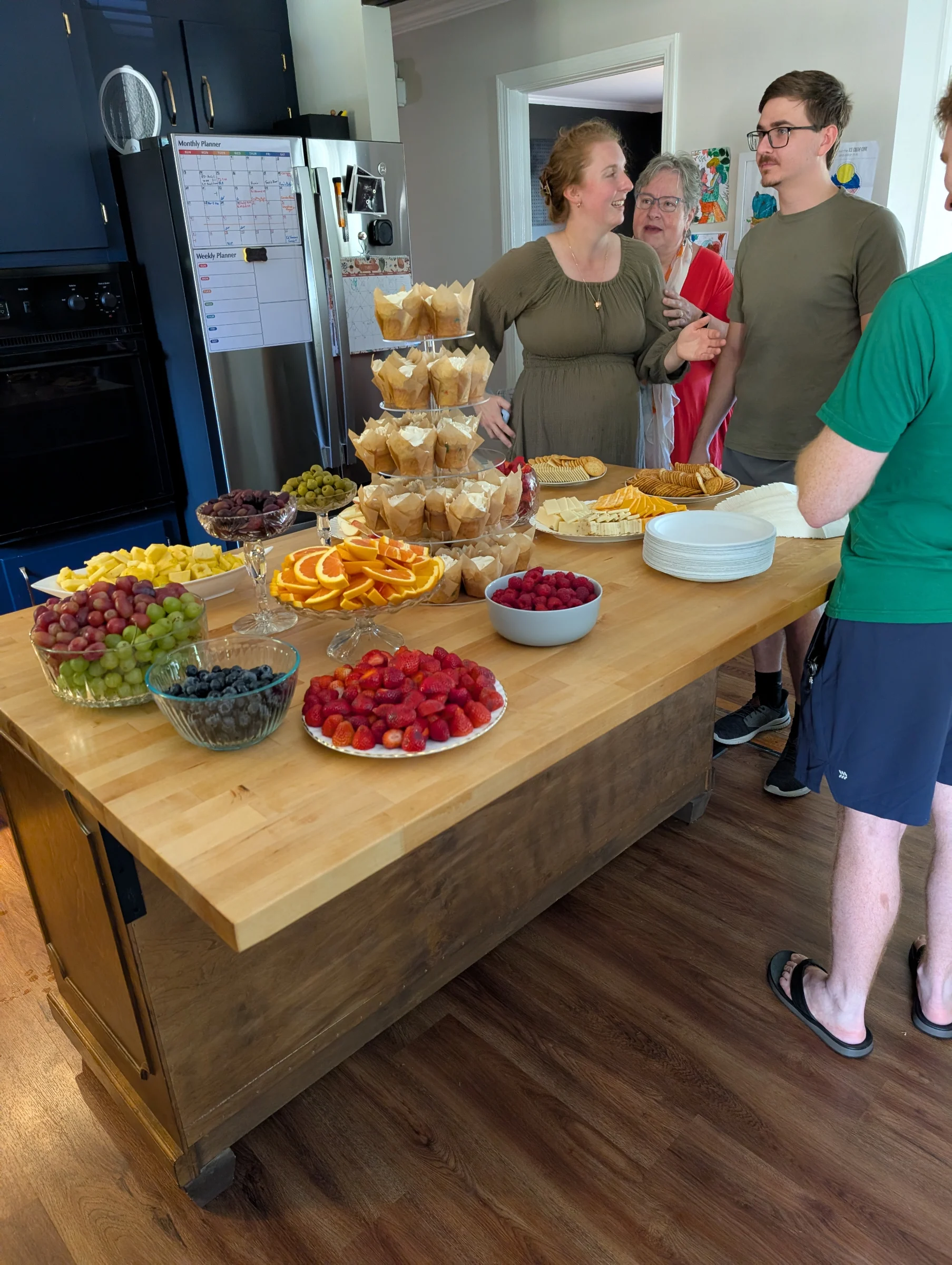 Gender reveal party for some friends today - they're having a boy for #3!